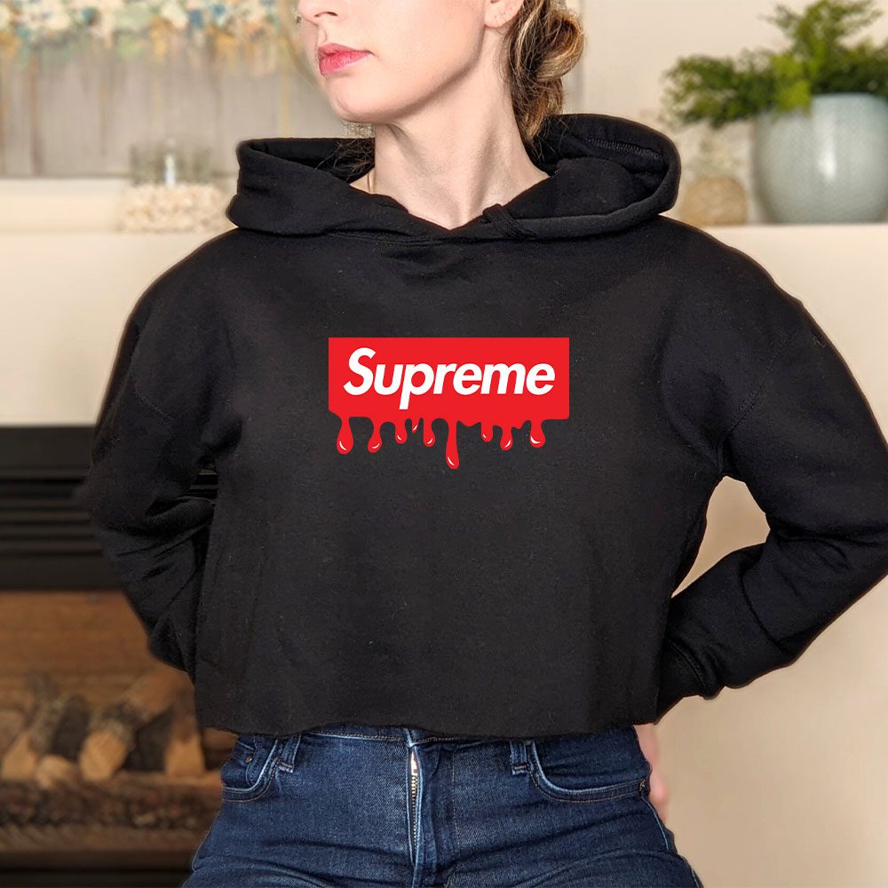 Supreme-Drip-Luxury-Logo-Crop-Pullover-Hoodie-For-Lady-CPH1854-3