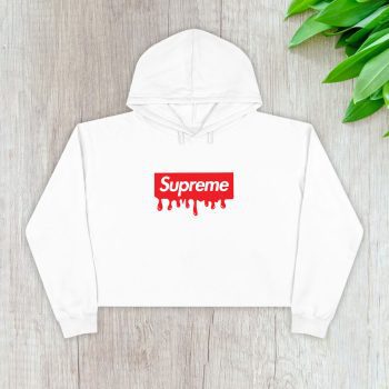 Supreme Drip Luxury Logo Crop Pullover Hoodie For Lady CPH1854