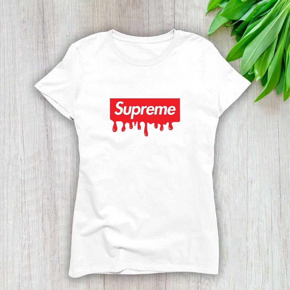 Supreme-Drip-Luxury-Logo-Lady-T-Shirt-Luxury-Tee-For-Women-LDS1856 Supreme Drip Luxury Logo Lady T-Shirt Luxury Tee For Women LDS1856