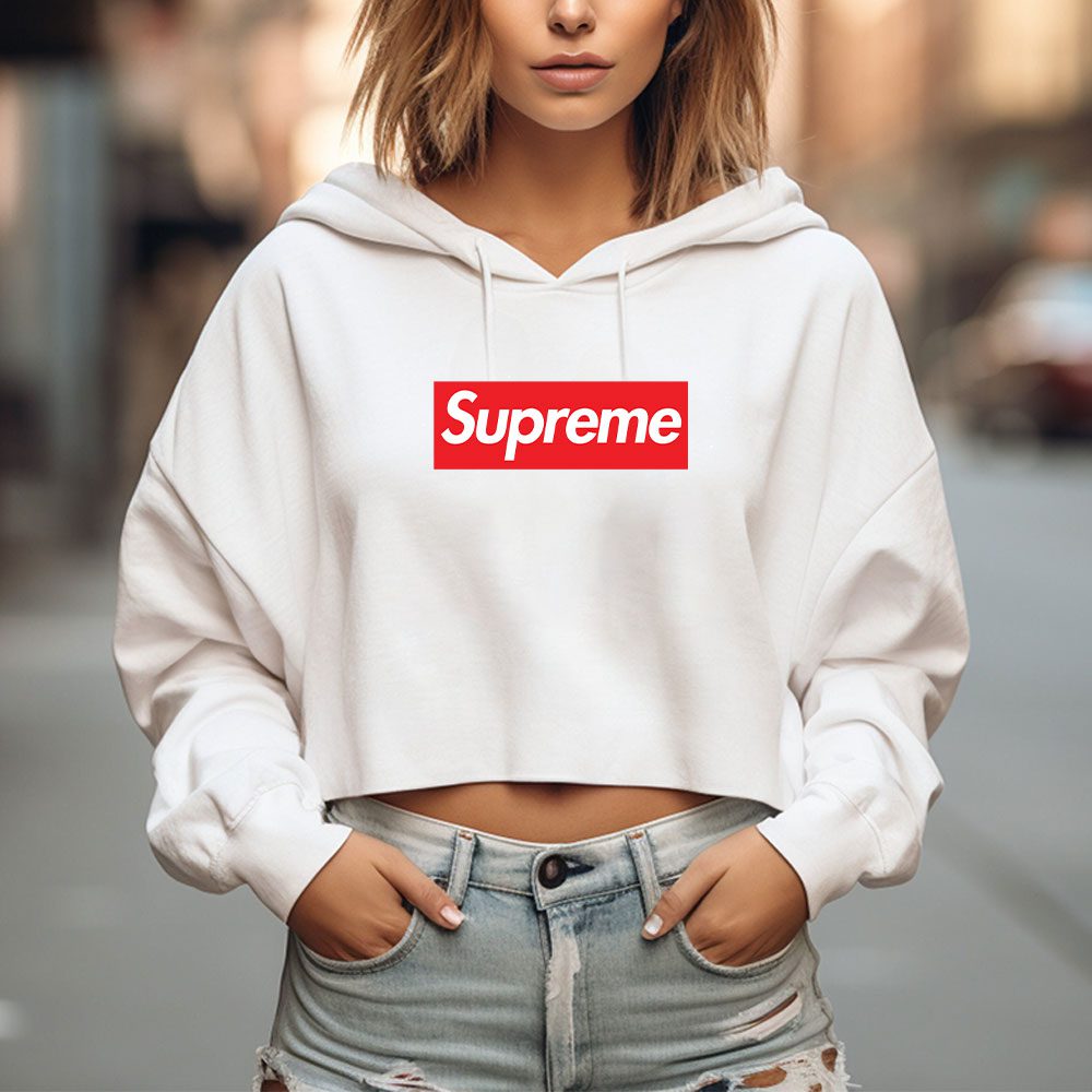 Supreme-Luxury-Logo-Crop-Pullover-Hoodie-For-Lady-CPH1850-2