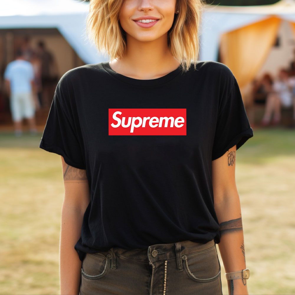 Supreme-Luxury-Logo-Lady-T-Shirt-Luxury-Tee-For-Women-LDS1852-3