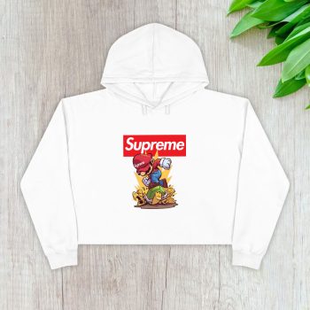 Supreme Super Mario Crop Pullover Hoodie For Lady CPH1876