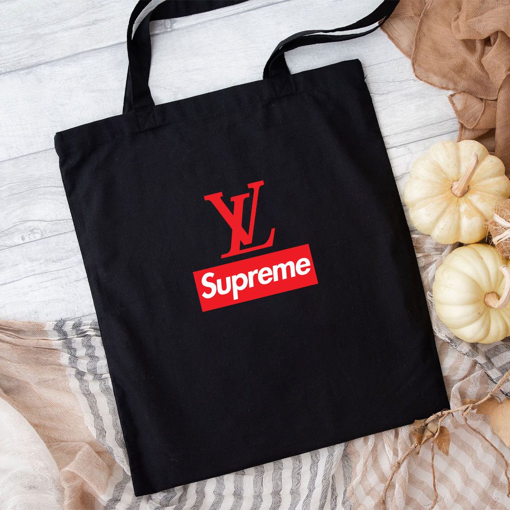 Supreme-X-Louis-Vuitton-Luxury-Logo-Cotton-Canvas-Tote-Bag-TTB1852-1