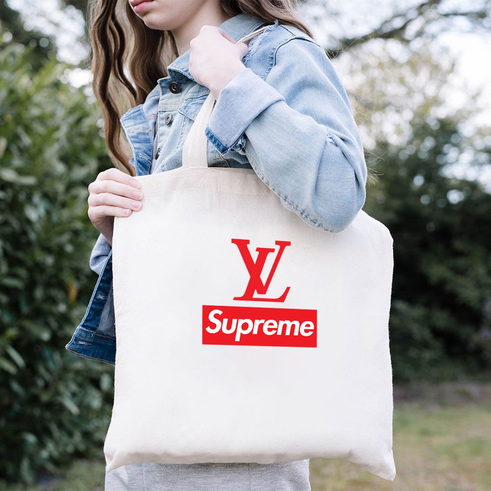 Supreme-X-Louis-Vuitton-Luxury-Logo-Cotton-Canvas-Tote-Bag-TTB1852-3