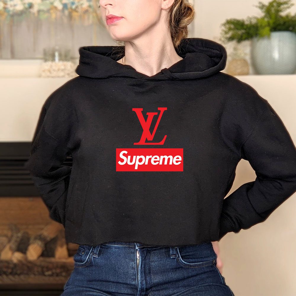 Supreme-X-Louis-Vuitton-Luxury-Logo-Crop-Pullover-Hoodie-For-Lady-CPH1852-3