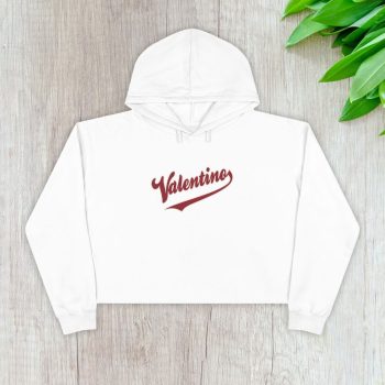 Valentino Luxury Logo Crop Pullover Hoodie For Lady CPH1887