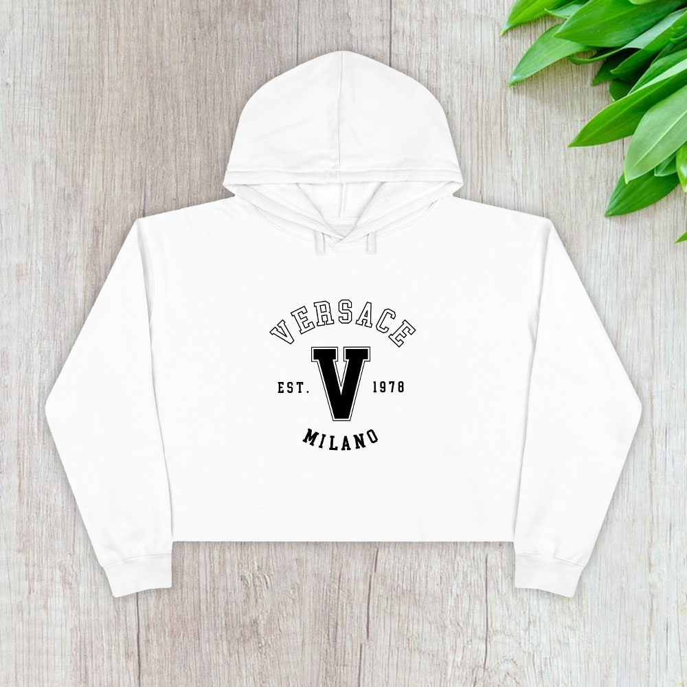 Versace-Est-1978-Milano-Crop-Pullover-Hoodie-For-Lady-CPH1939 Versace Est 1978 Milano Crop Pullover Hoodie For Lady CPH1939