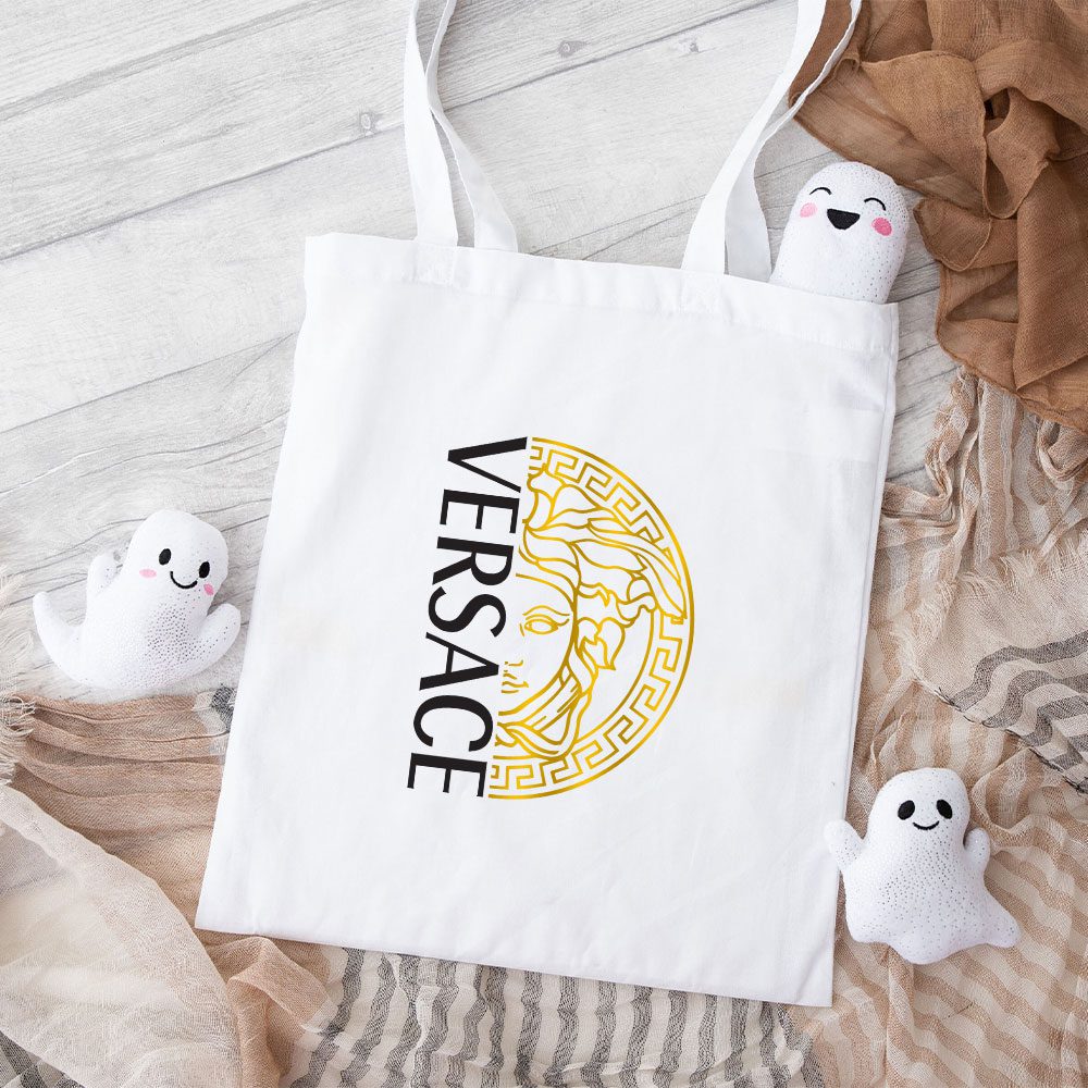 Versace-Medusa-Gold-Luxury-Cotton-Canvas-Tote-Bag-TTB1937 Versace Medusa Gold Luxury Cotton Canvas Tote Bag TTB1937