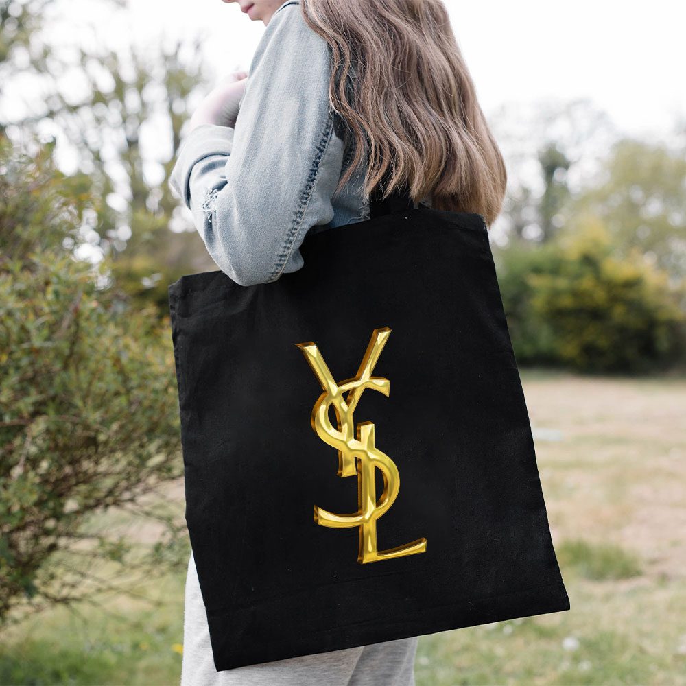 Yves-Saint-Laurent-Gold-Logo-Luxury-Cotton-Canvas-Tote-Bag-TTB1963-2