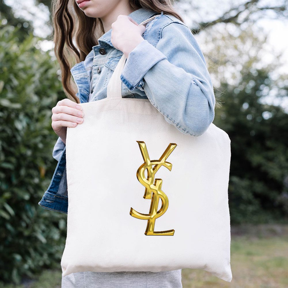 Yves-Saint-Laurent-Gold-Logo-Luxury-Cotton-Canvas-Tote-Bag-TTB1963-3