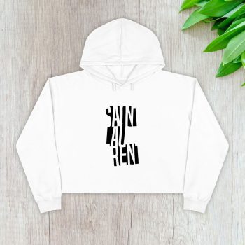 Yves Saint Laurent Logo Luxury Crop Pullover Hoodie For Lady CPH1957