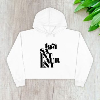 Yves Saint Laurent Logo Luxury Crop Pullover Hoodie For Lady CPH1961