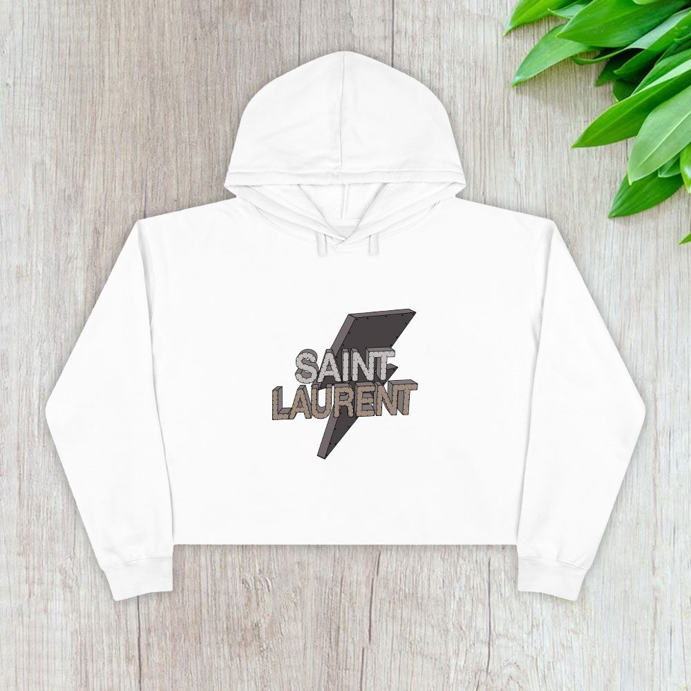 Yves-Saint-Laurent-Logo-Luxury-Crop-Pullover-Hoodie-For-Lady-CPH1962 Yves Saint Laurent Logo Luxury Crop Pullover Hoodie For Lady CPH1962