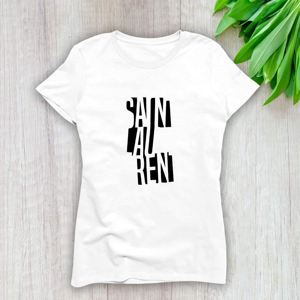 Yves-Saint-Laurent-Logo-Luxury-Lady-T-Shirt-Luxury-Tee-For-Women-LDS1959 Yves Saint Laurent Logo Luxury Lady T-Shirt Luxury Tee For Women LDS1959