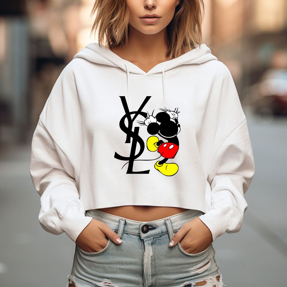 Yves-Saint-Laurent-Logo-Luxury-Mickey-Mouse-Crop-Pullover-Hoodie-For-Lady-CPH1974-1