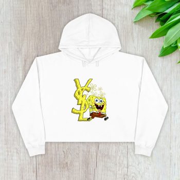Yves Saint Laurent Logo Luxury Spongebob Crop Pullover Hoodie For Lady CPH1975