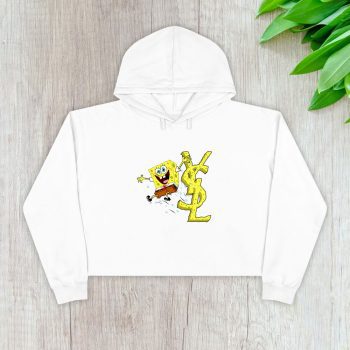Yves Saint Laurent Logo Luxury Spongebob Crop Pullover Hoodie For Lady CPH1977