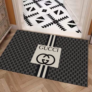 Gucci Black & White Luxury GC Doormat Welcome Mat LDM1014