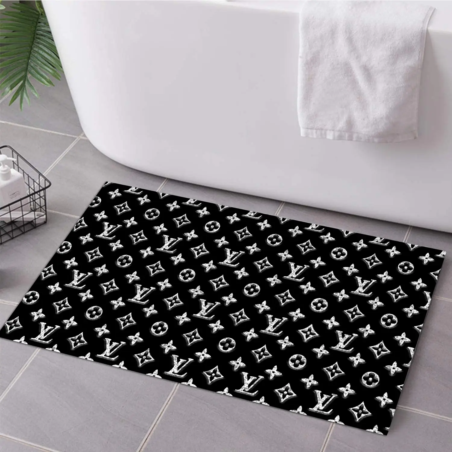 LV-Gradient-White-Logo-Doormat-Welcome-Mat-LDM1003 LV Gradient White Logo Doormat Welcome Mat LDM1003