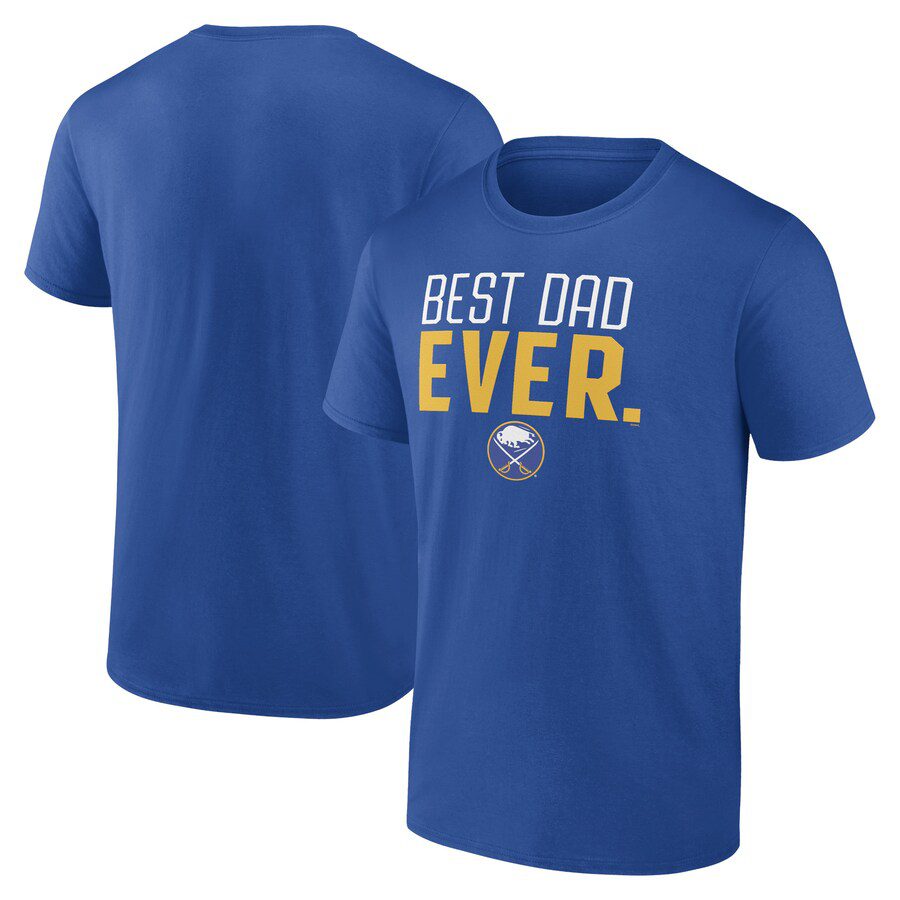 Buffalo-Sabres-Best-Dad-Ever-T-Shirt-Royal Buffalo Sabres Best Dad Ever T-Shirt - Royal