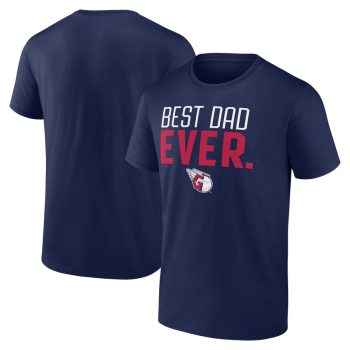 Cleveland Guardians Best Dad Ever T-Shirt - Navy