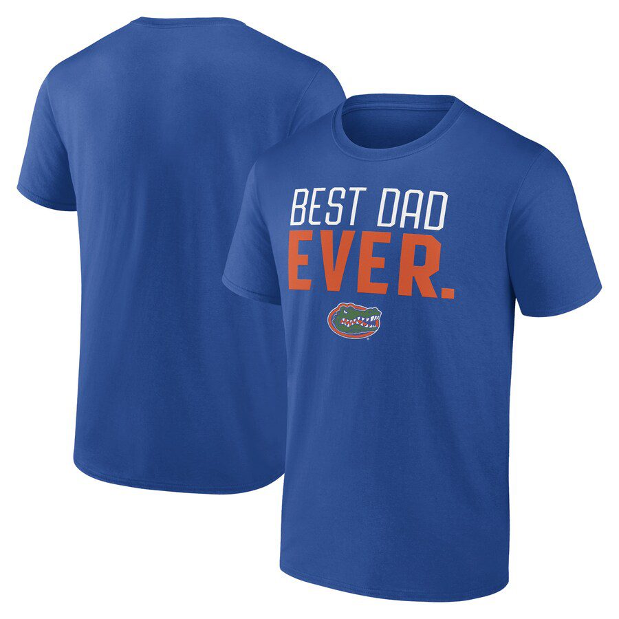 Florida-Gators-Best-Dad-Ever-T-Shirt-Royal Florida Gators Best Dad Ever T-Shirt - Royal