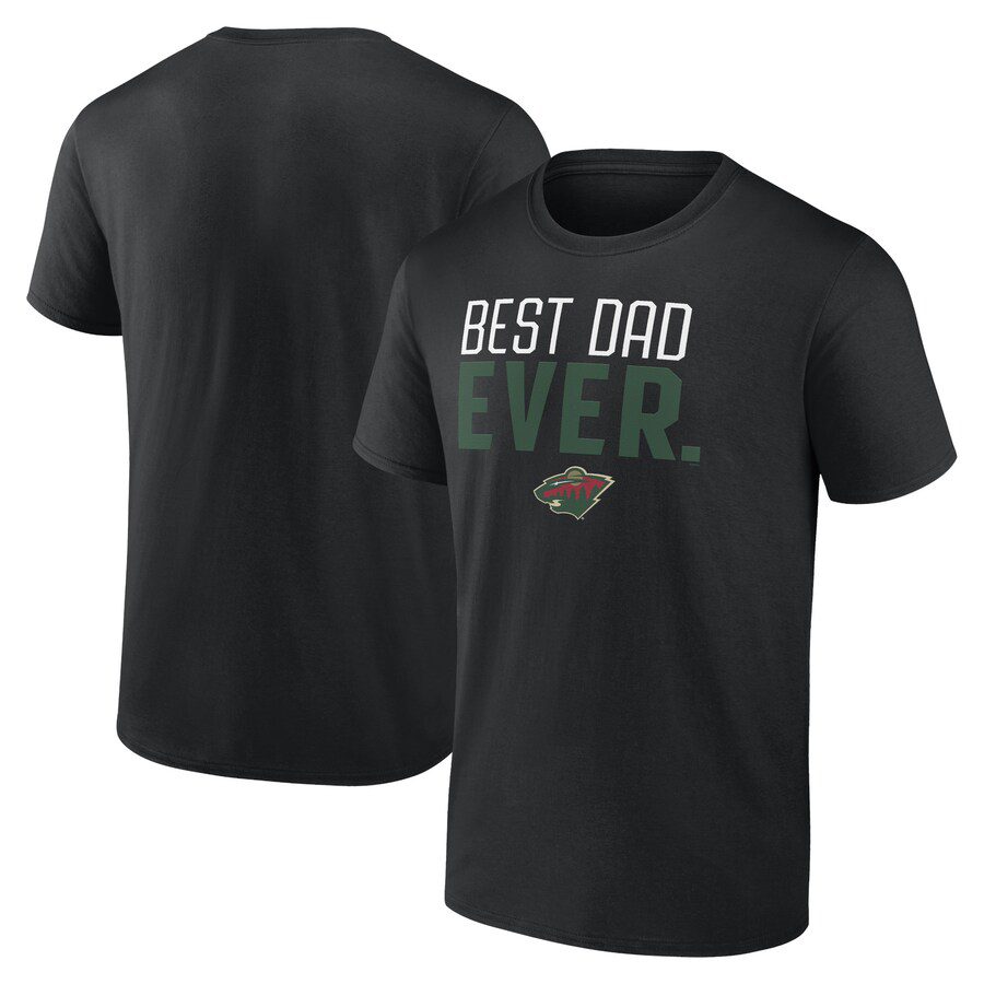 Minnesota-Wild-Best-Dad-Ever-T-Shirt-Black Minnesota Wild Best Dad Ever T-Shirt - Black