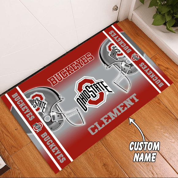 Ohio State Buckeyes Custom Name Funny Luxury Front Entrance Doormat Welcome Mat DM2020 Ohio State Buckeyes Custom Name Funny Luxury Front Entrance Doormat Welcome Mat DM2020