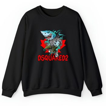 Cartoon Shark Dsquared2 Brand Unisex Sweatshirt TAS5470