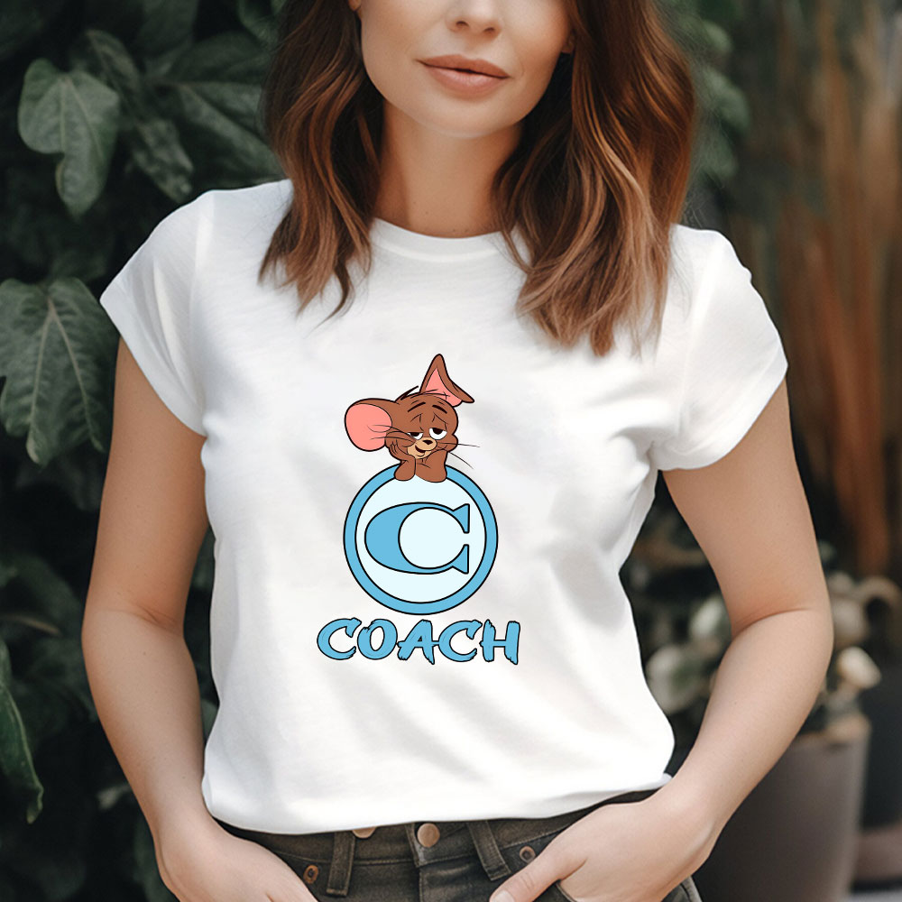 Jerrry-In-Tom-And-Jerry-Coach-Brand-Lady-T-Shirt-Cotton-Tee-TLT6283-2
