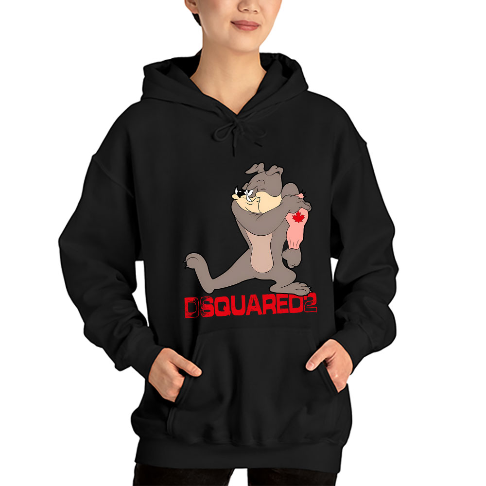 Spike-Bulldog-In-Tom-And-Jerry-Dsquared2-Unisex-Hoodie-TAH5567-2