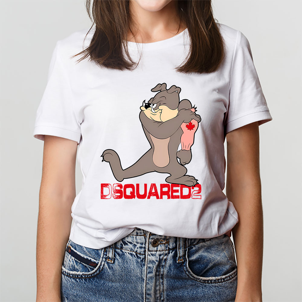 Spike-Bulldog-In-Tom-And-Jerry-Dsquared2-Unisex-T-Shirt-TAT5567-3