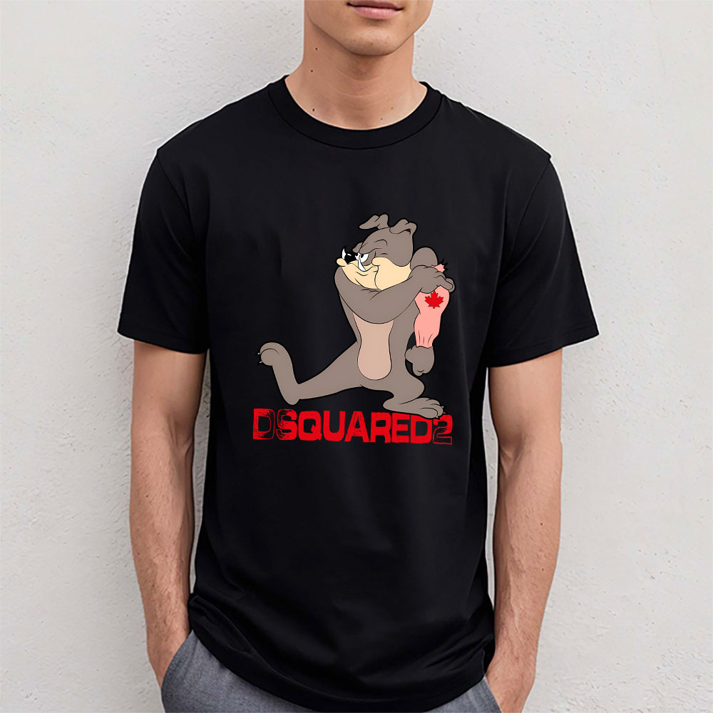 Spike-Bulldog-In-Tom-And-Jerry-Dsquared2-Unisex-T-Shirt-TAT5567-4