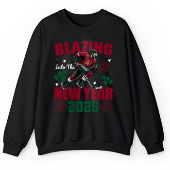 Arizona Coyotes Blazing Into The New Year NHL Gift For Fan Hello 2025 Unisex Sweatshirt TAS22279