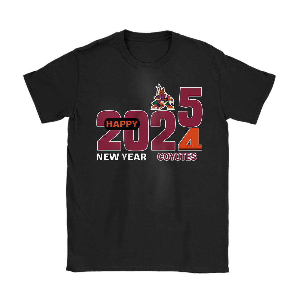 Arizona-Coyotes-Happy-New-Year-NHL-Gift-For-Fan-Hello-2025-Unisex-T-Shirt-Cotton-Tee-TAT22275 Arizona Coyotes Happy New Year NHL Gift For Fan Hello 2025 Unisex T-Shirt Cotton Tee TAT22275