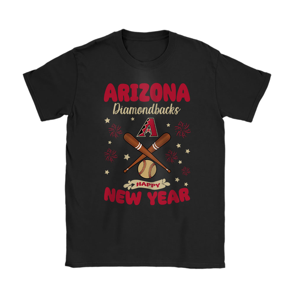 Arizona-Diamondbacks-Happy-New-Year-MLB-Gift-For-Fan-Unisex-T-Shirt-Cotton-Tee-TAT22272 Arizona Diamondbacks Happy New Year MLB Gift For Fan Unisex T-Shirt Cotton Tee TAT22272