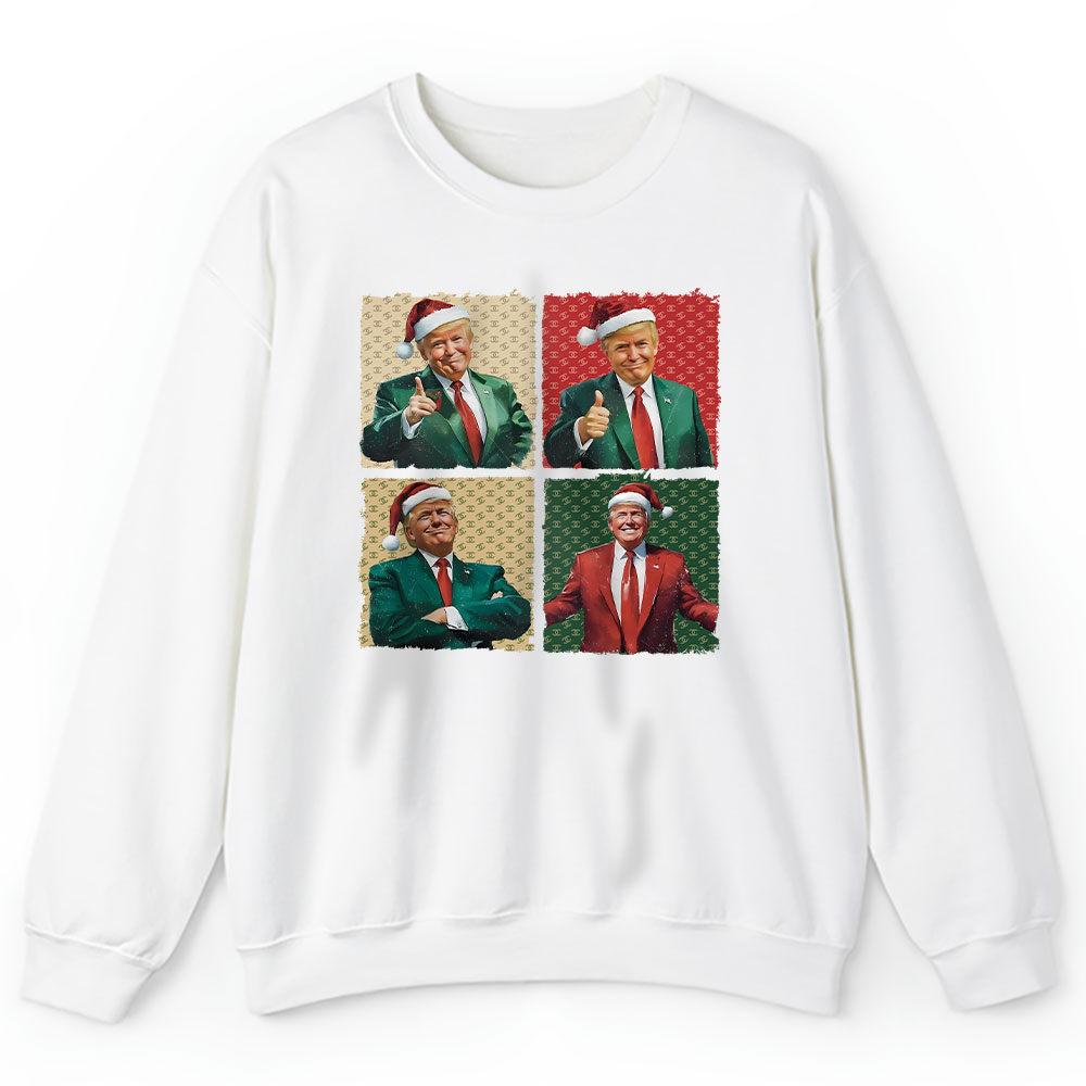 Boho-Christmas-Trump-Happy-Holidays-Merry-Vibes-Chanel-Unisex-Sweatshirt-TAS21965-1
