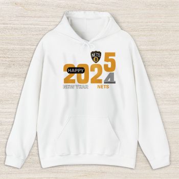 Brooklyn Nets Happy New Year NBA Gift For Fan Hello 2025 Unisex Hoodie TAH22335