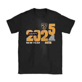 Brooklyn Nets Happy New Year NBA Gift For Fan Hello 2025 Unisex T-Shirt Cotton Tee TAT22335