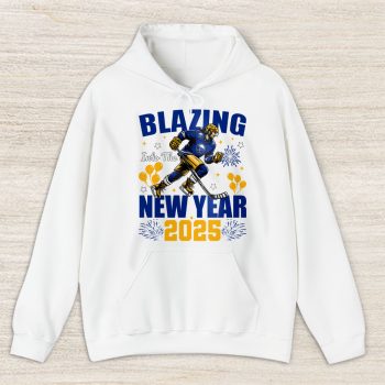 Buffalo Sabres Blazing Into The New Year NHL Gift For Fan Hello 2025 Unisex Hoodie TAH22385