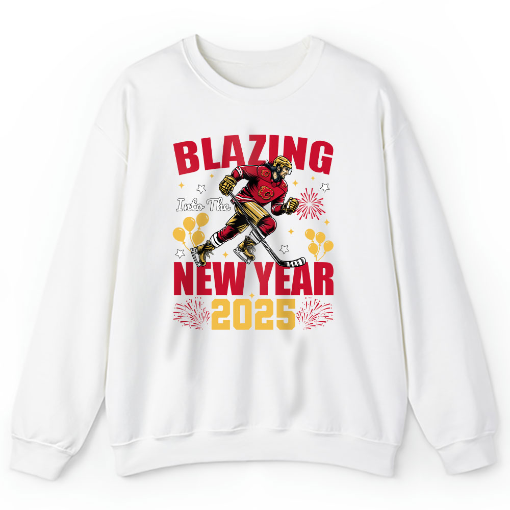 Calgary-Flames-Blazing-Into-The-New-Year-NHL-Gift-For-Fan-Hello-2025-Unisex-Sweatshirt-TAS22419-1