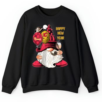 Calgary Flames Happy New Year NHL Gift For Fan Cute Gnomes Unisex Sweatshirt TAS22418