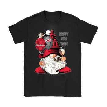 Carolina Hurricanes Happy New Year NHL Gift For Fan Cute Gnomes Unisex T-Shirt Cotton Tee TAT22403