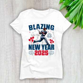 Cleveland Guardians Blazing Into The New Year MLB Gift For Fan Hello 2025 Unisex Sweatshirt TAS22500