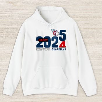 Cleveland Guardians Happy New Year MLB Gift For Fan Hello 2025 Unisex Hoodie TAH22495