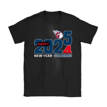 Cleveland Guardians Happy New Year MLB Gift For Fan Hello 2025 Unisex T-Shirt Cotton Tee TAT22495