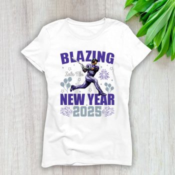Colorado Rockies Blazing Into The New Year MLB Gift For Fan Hello 2025 Unisex Sweatshirt TAS22506