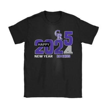 Colorado Rockies Happy New Year MLB Gift For Fan Hello 2025 Unisex T-Shirt Cotton Tee TAT22501