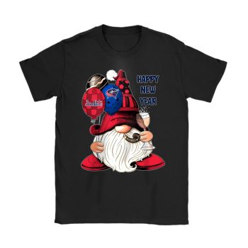 Columbus Blue Jackets Happy New Year NHL Gift For Fan Cute Gnomes Unisex T-Shirt Cotton Tee TAT22413