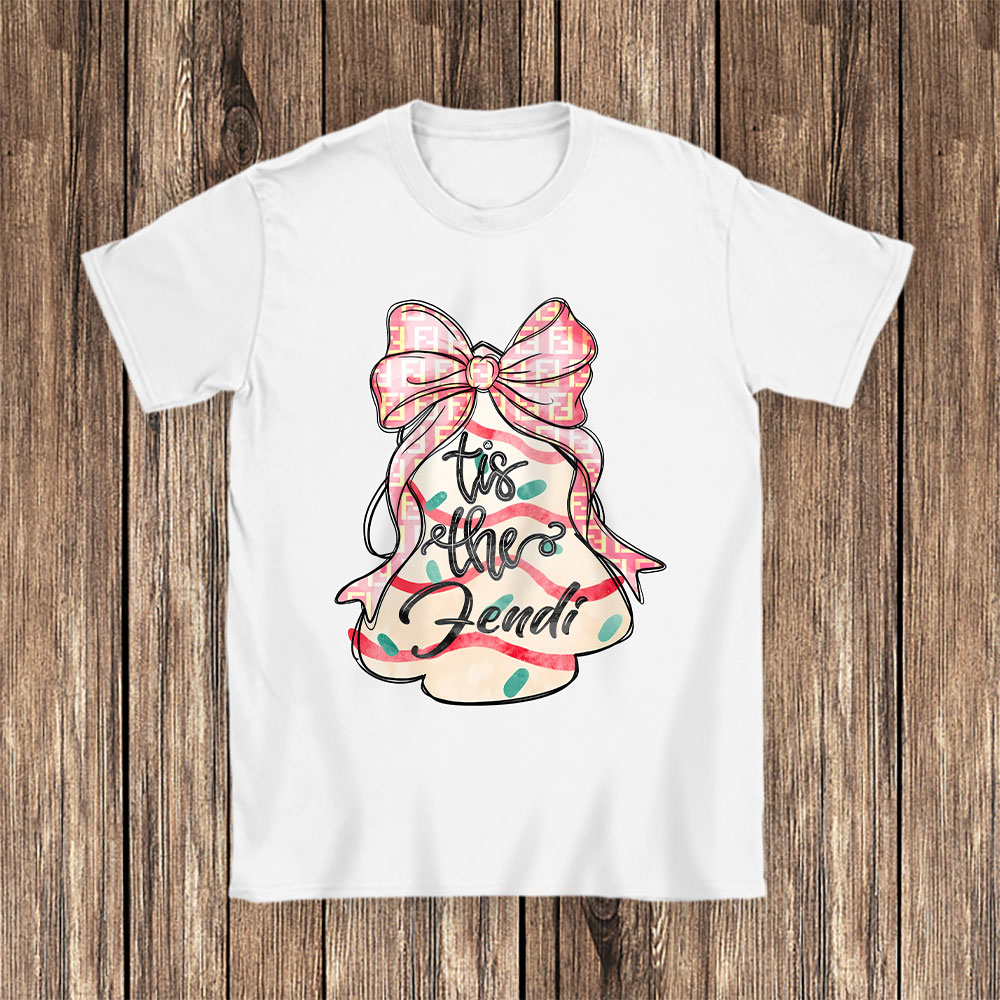 Coquette-Christmas-Tree-Cakes-Fendi-Unisex-T-Shirt-Cotton-Tee-TAT21988-1